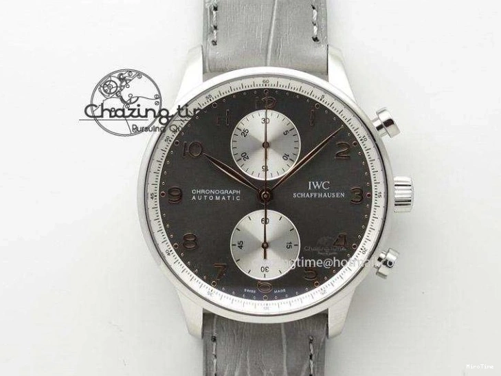 MIROTIME 0514 Portuguese Tourbillon IW5046 RG ZF Best Edition White Dial on Brown Leather Strap UrbanStyle 7144